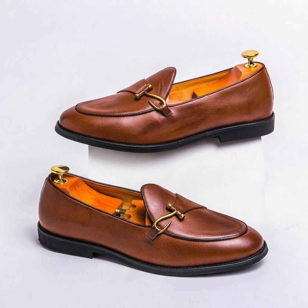 Men's Sophisticated Hook Buckle Loafers