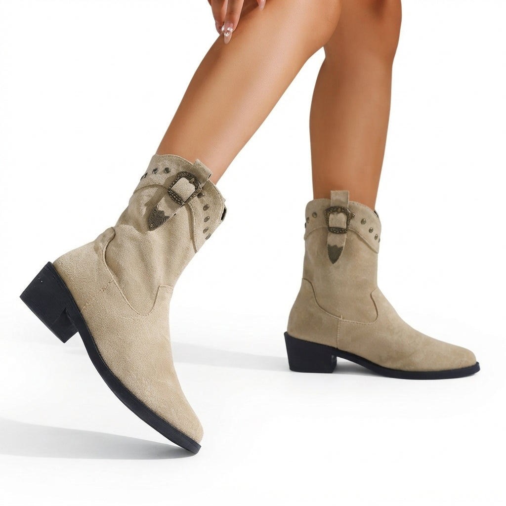 Women's Biker Cowboy Boots