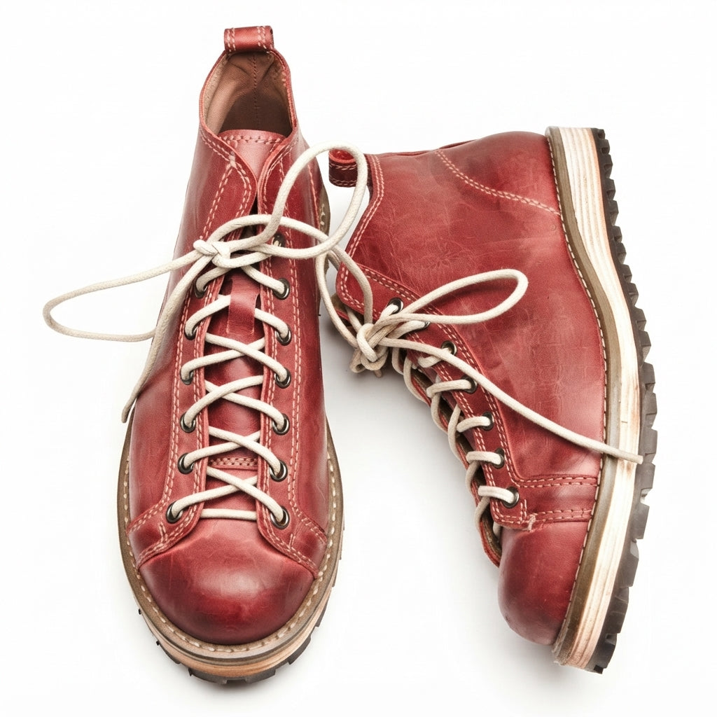Men's Rugged Leather Combat Boots