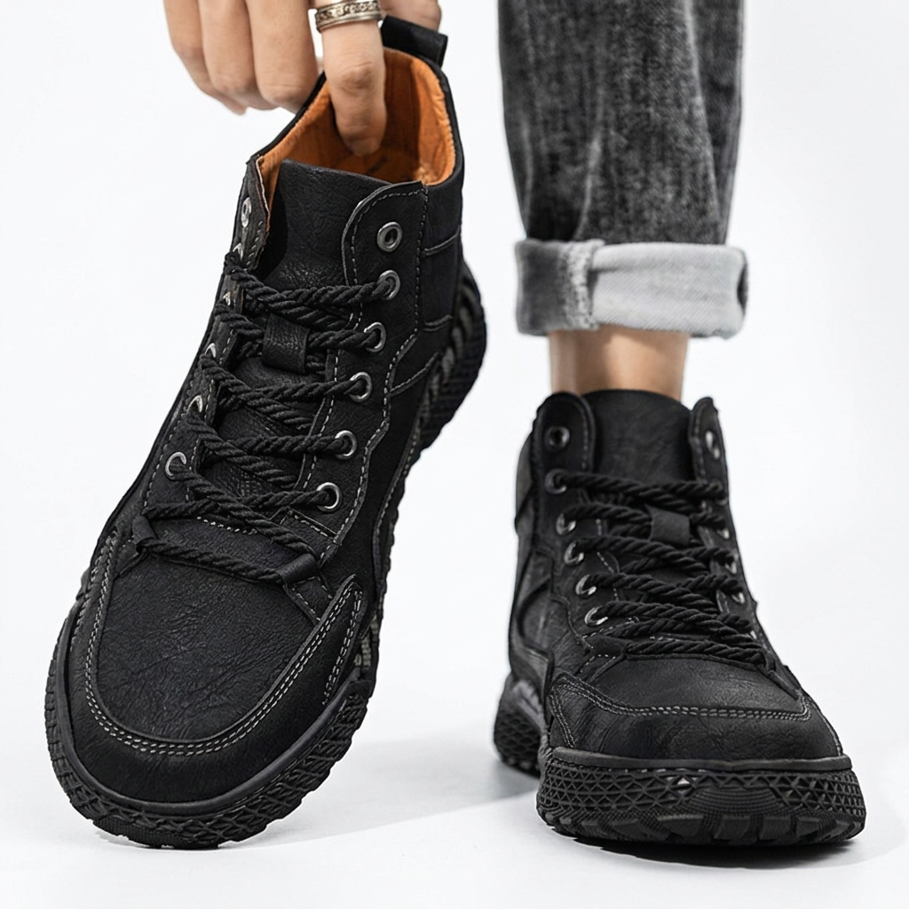 Men's Leather Trail Trainers – Sneakers