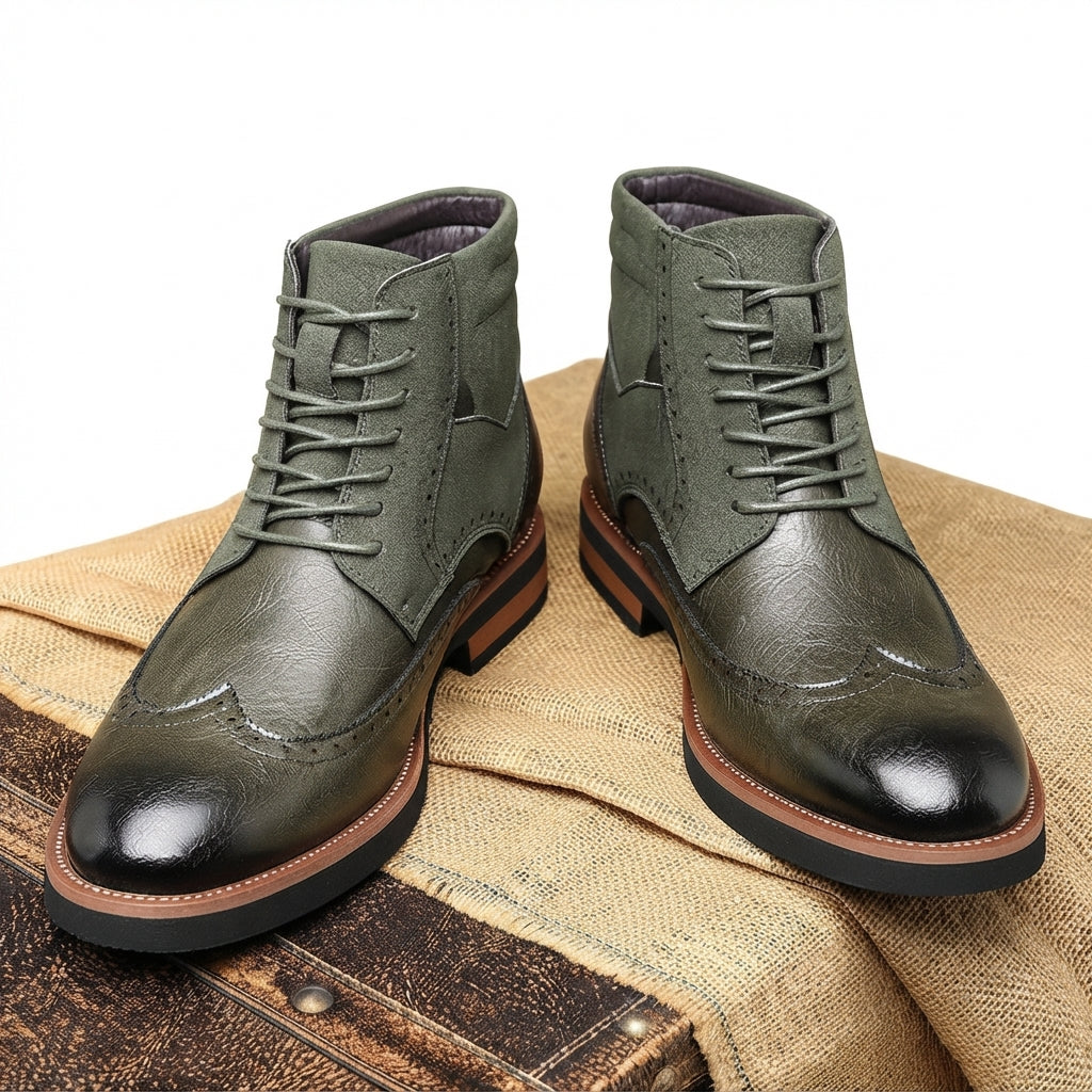 Men's Refined Wingtip Ankle Boots