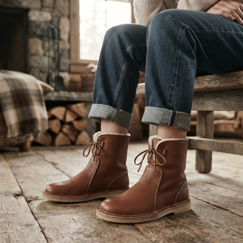 Women's Slouch Orthopedic Leather Boots