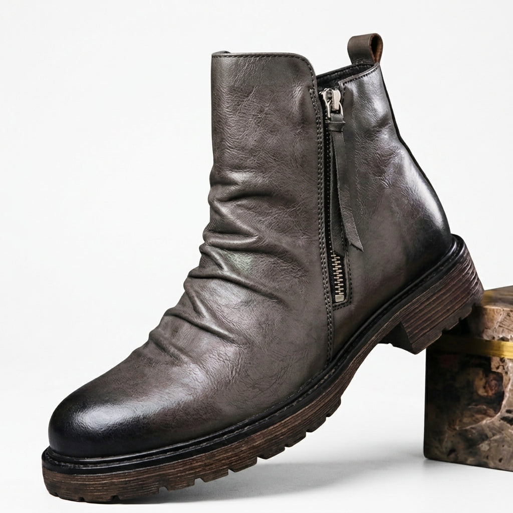 Men's Slouch Leather Boots