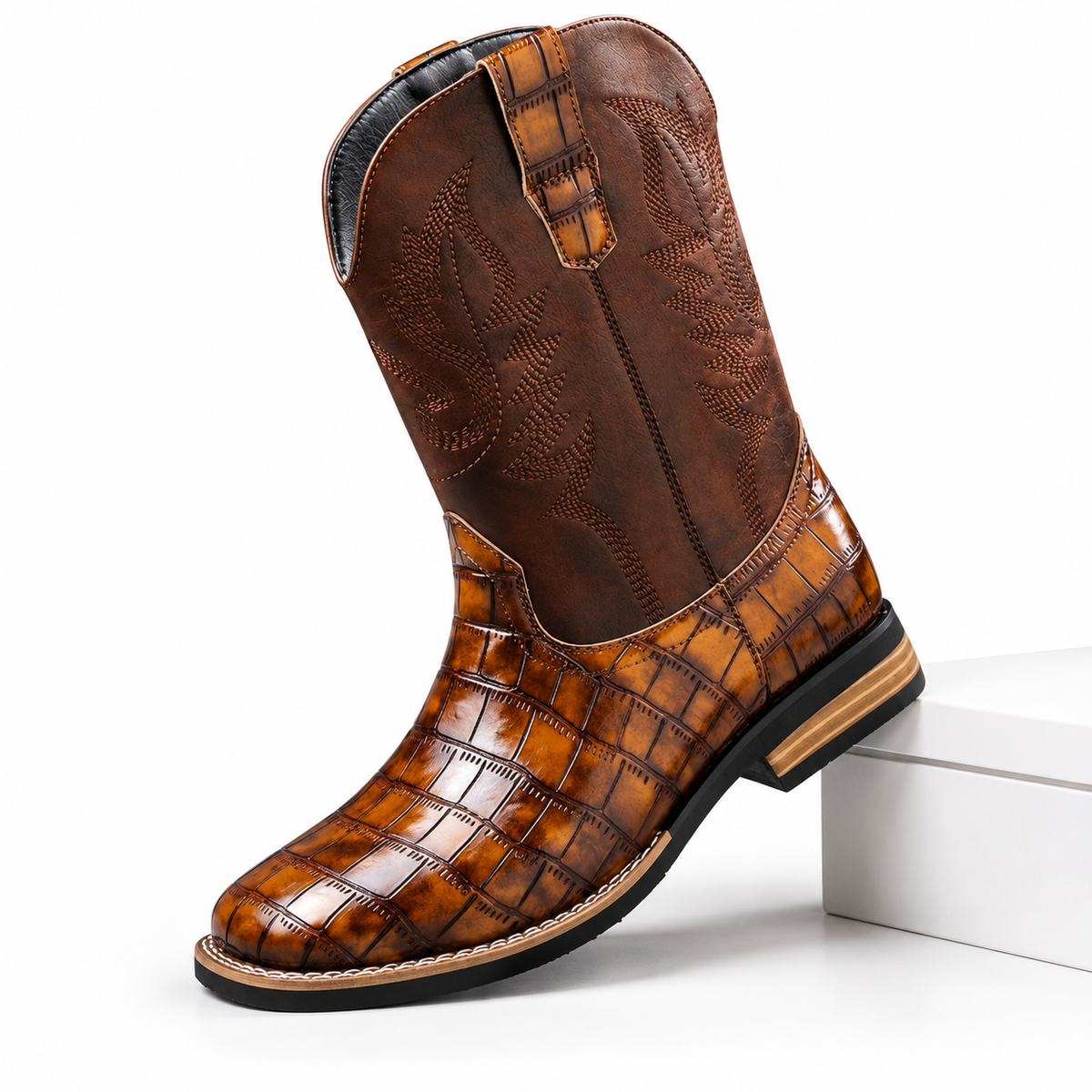 Men's Leather Cowboy Boots