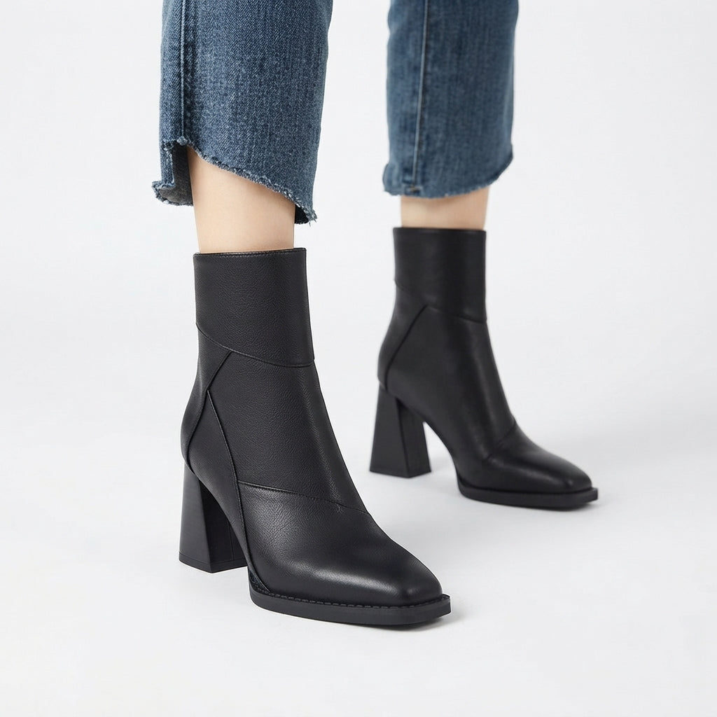 Women's Elegant Heeled Ankle Boots
