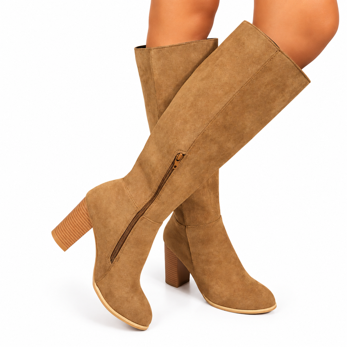 Women's Knee High Block Heel Cowboy Boots