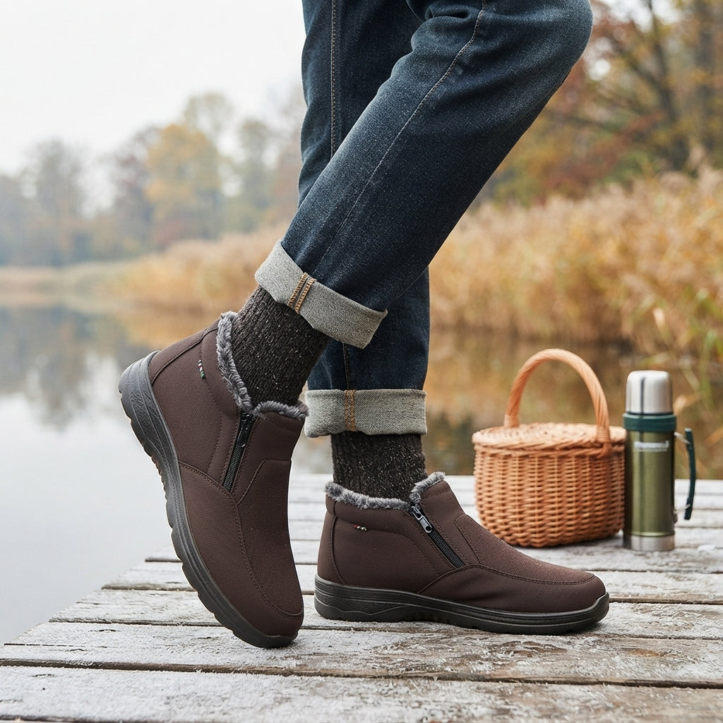 Men's Cosy Leather Ankle Boots