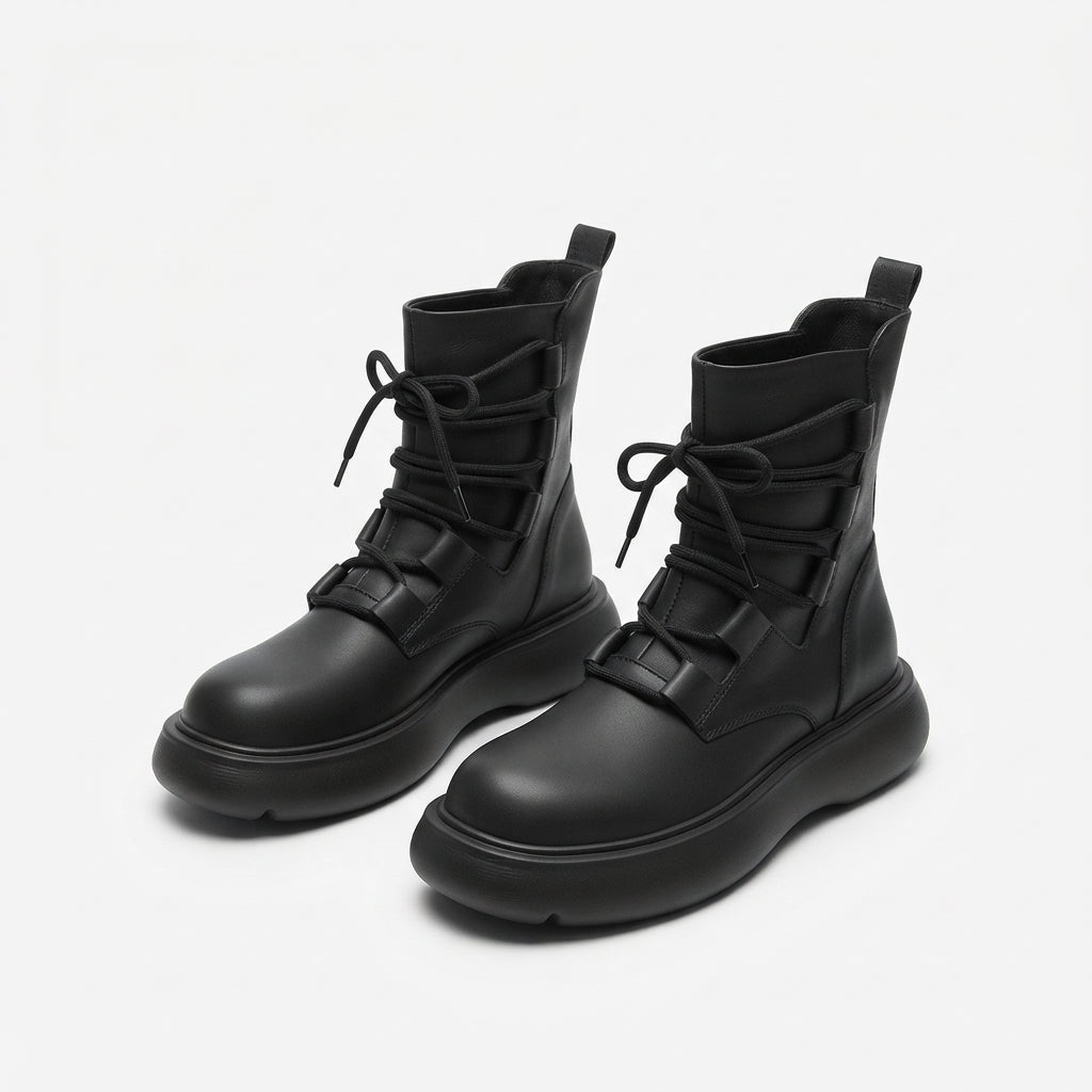Women's Combat Platform Boots