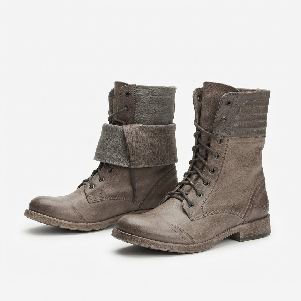 Women's Rugged Lace-Up Combat Boots