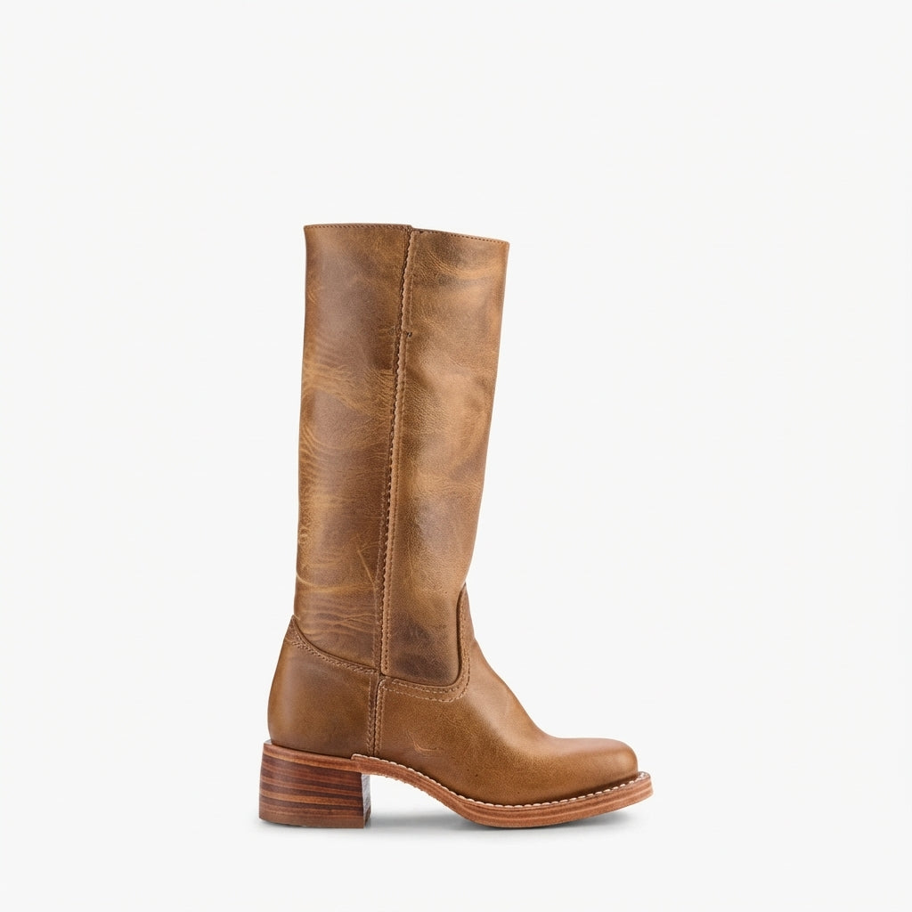 Women's Elegant Leather Knee High Boots