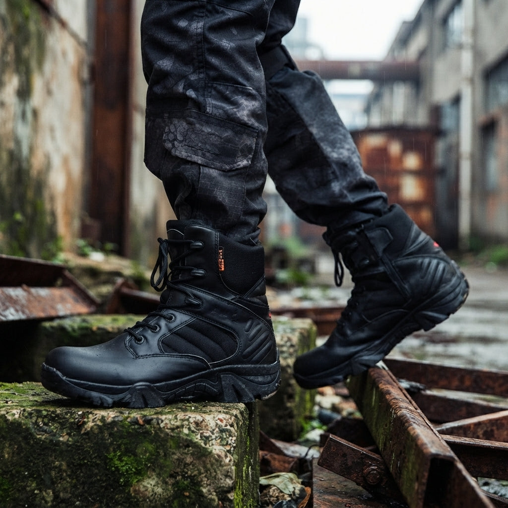 Men's Lace-Up Combat Boots