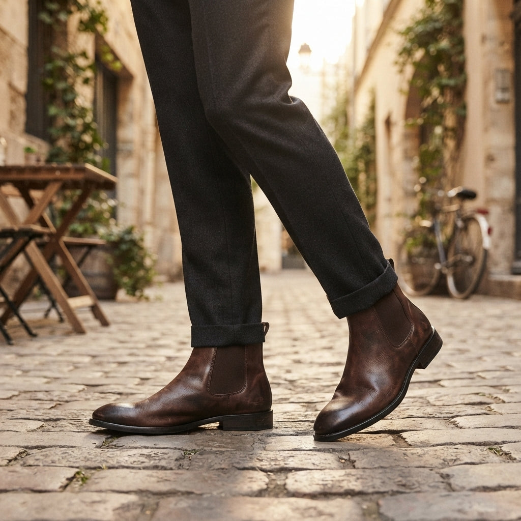 Men's Leather Chelsea Boots