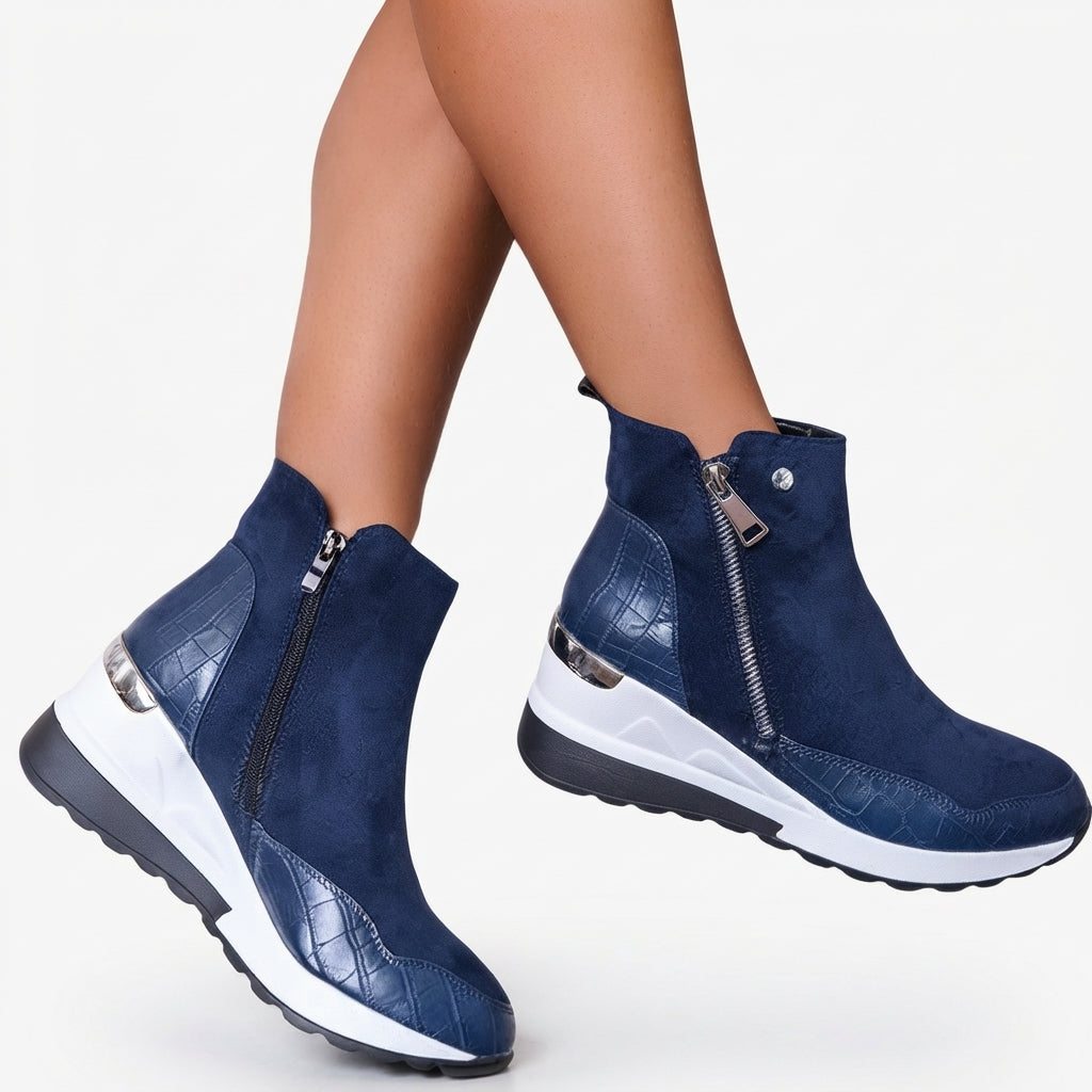 Women's Orthopedic Winter Heeled Ankle Boots