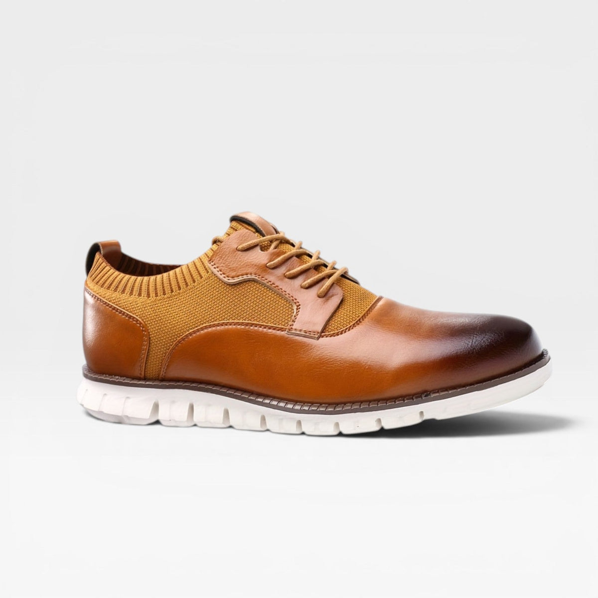 Men's Oxford Style Trainers – Smart Casual Lace Up Leather Sneakers