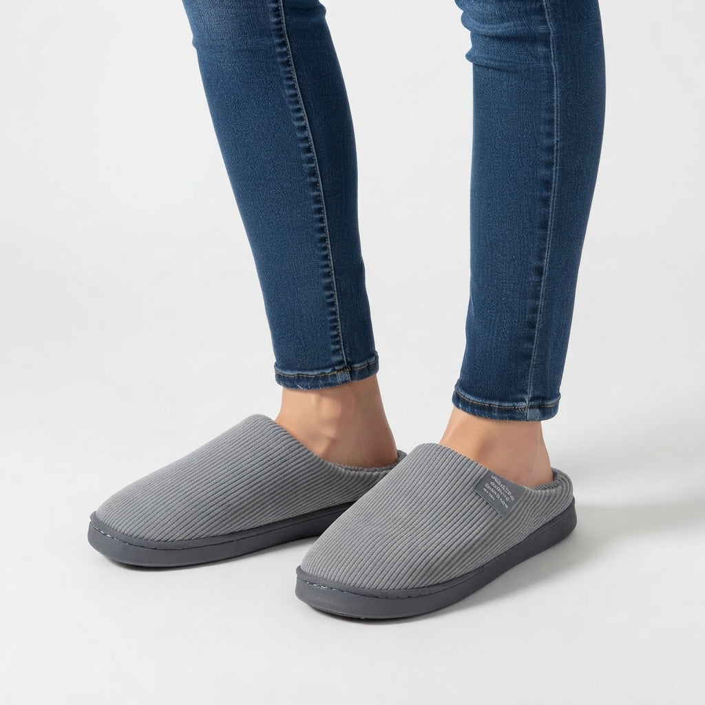 Women's Cosy Ribbed Slippers