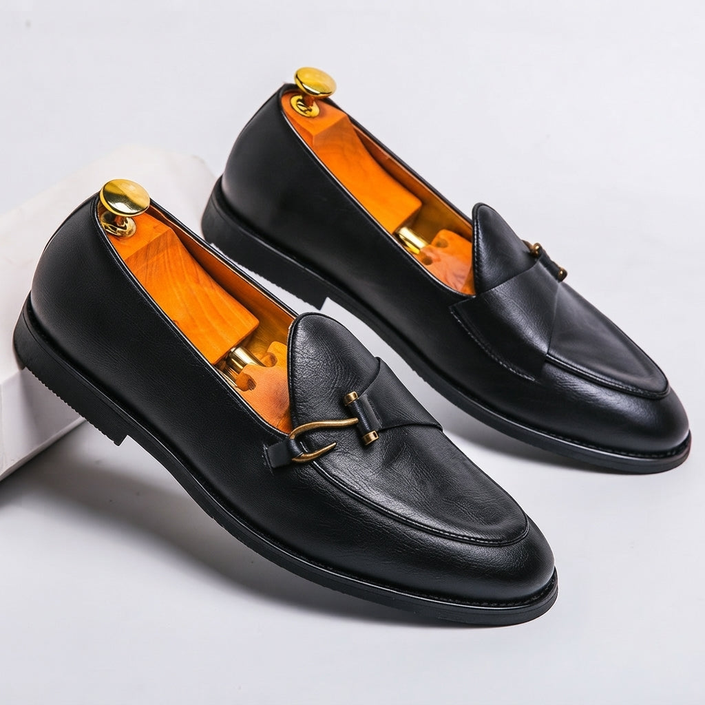 Men's Sophisticated Hook Buckle Loafers