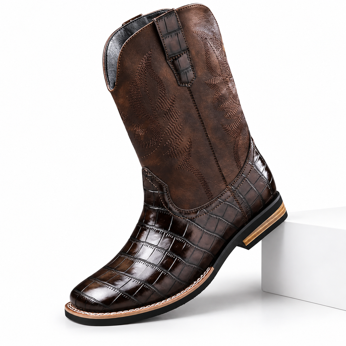 Men's Leather Cowboy Boots