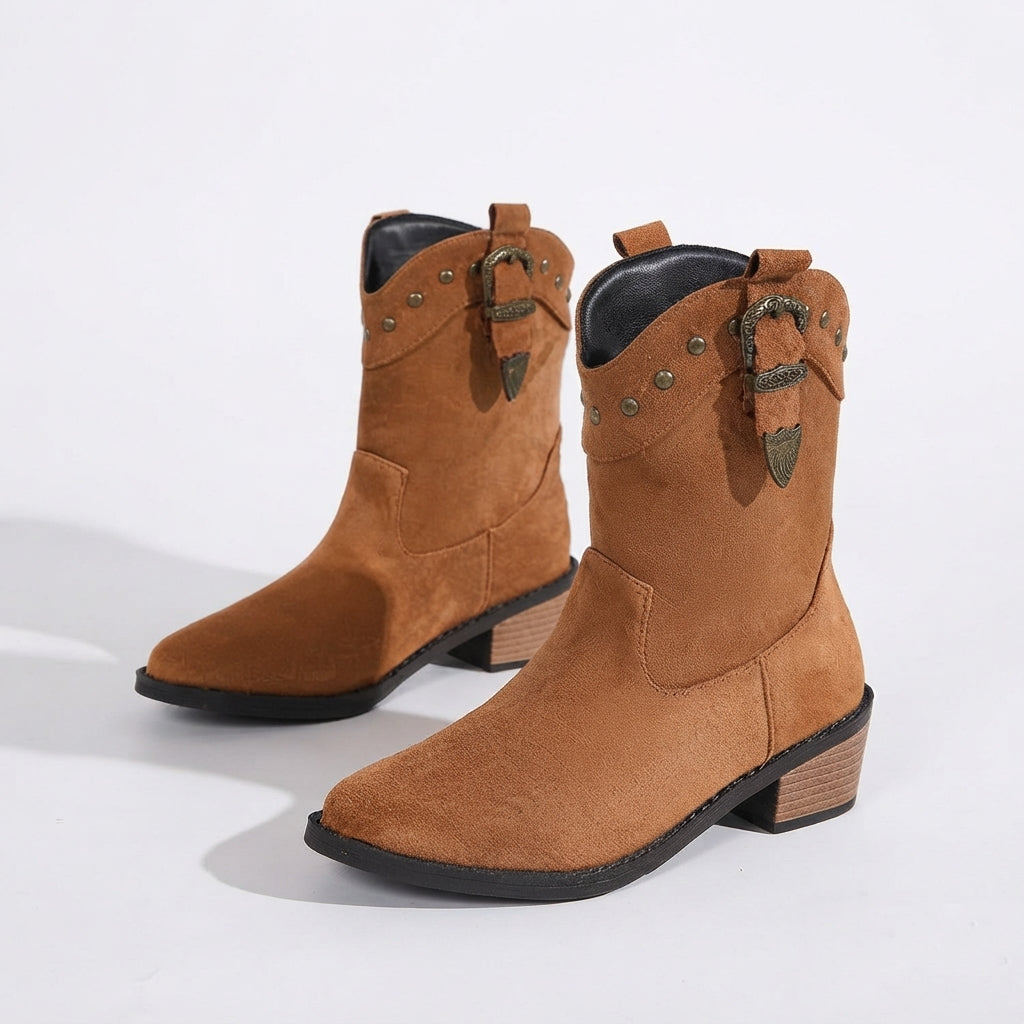 Women's Biker Cowboy Boots