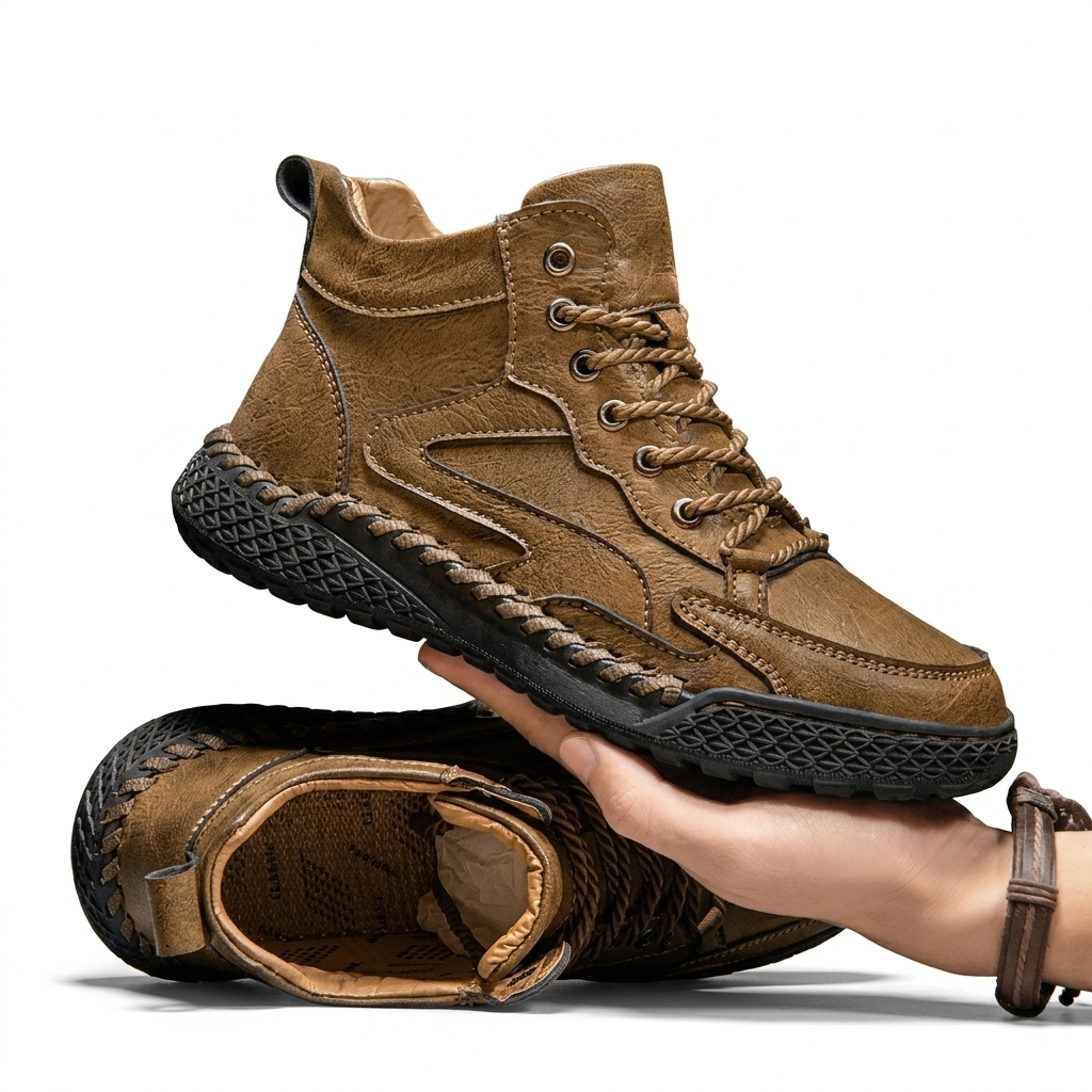 Men's Leather Trail Trainers – Sneakers