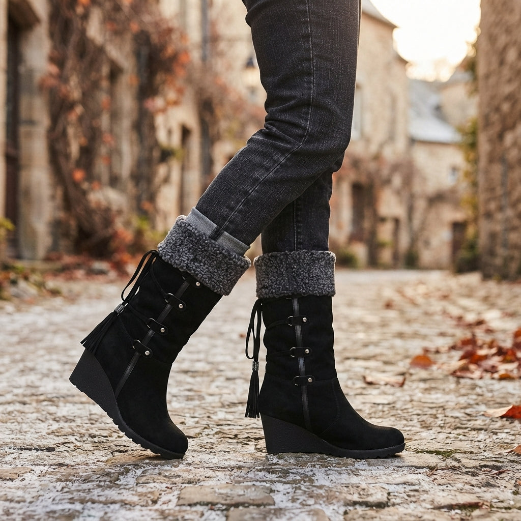 Women's Cosy Knee High Platform Boots