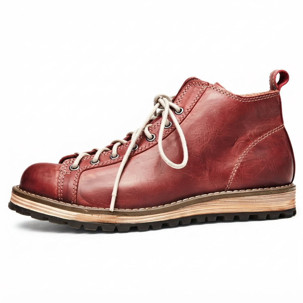 Men's Rugged Leather Combat Boots