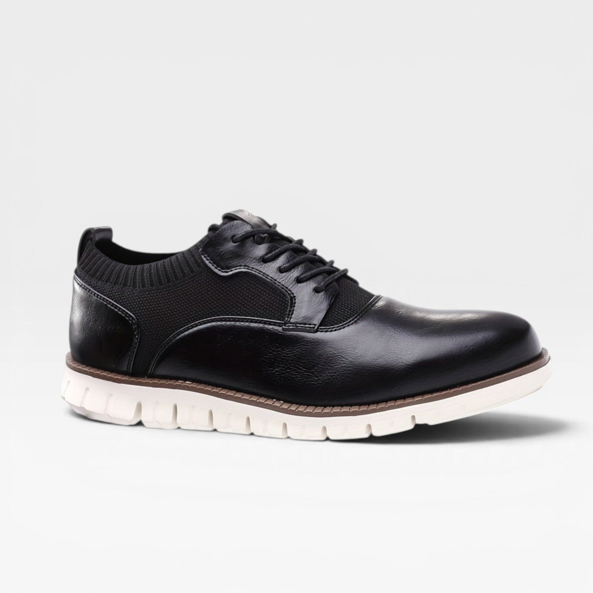 Men's Oxford Style Trainers – Smart Casual Lace Up Leather Sneakers