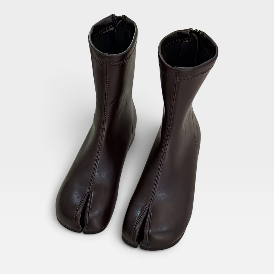 Women's Genuine Leather Split-Toe Boots
