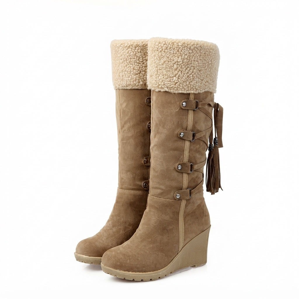 Women's Cosy Knee High Platform Boots