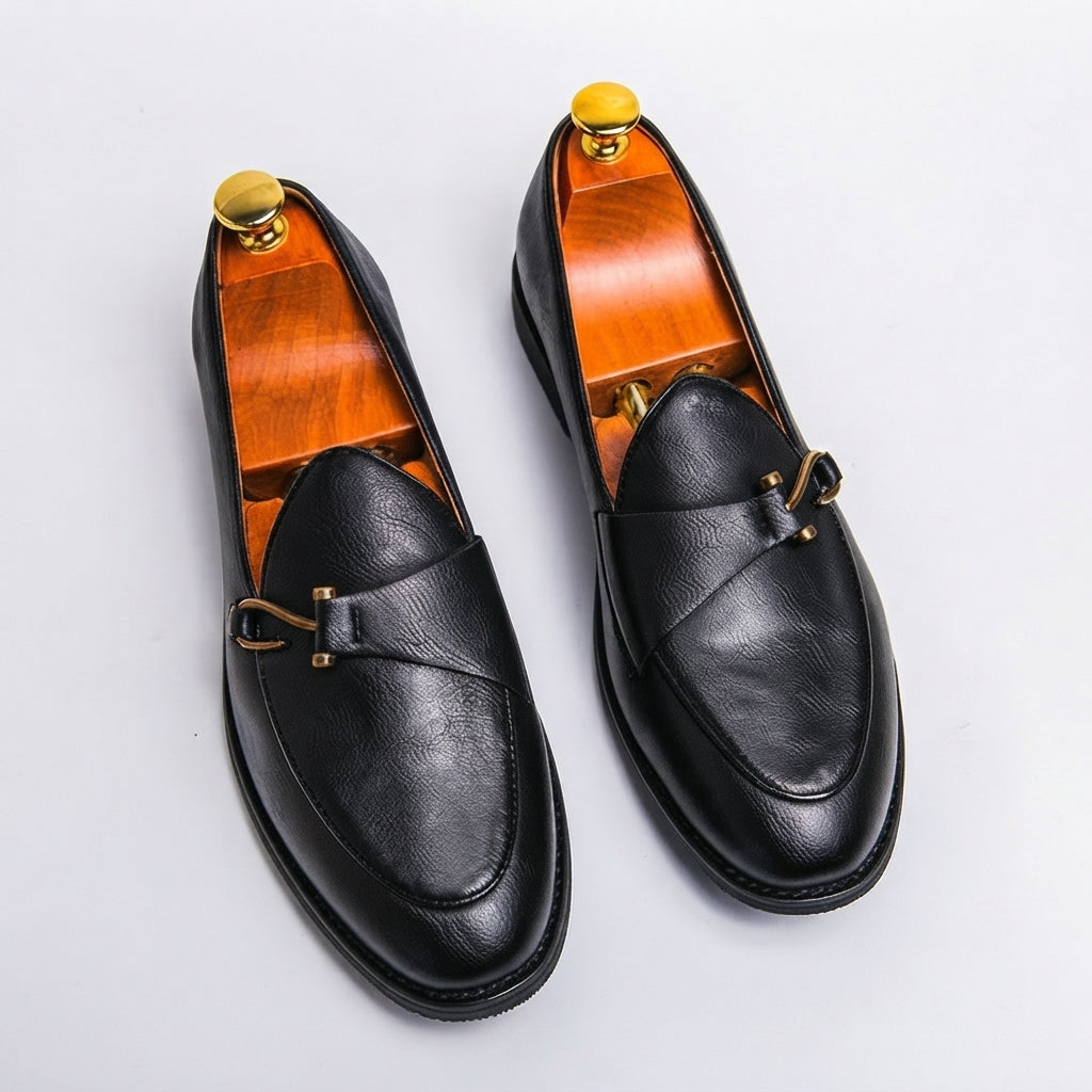 Men's Sophisticated Hook Buckle Loafers