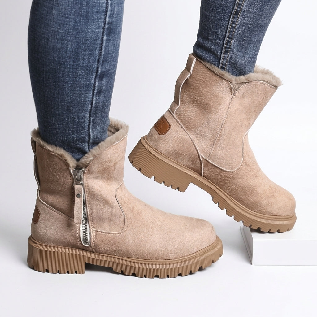 Women's Cosy Suede Side-Zip Ankle Boots
