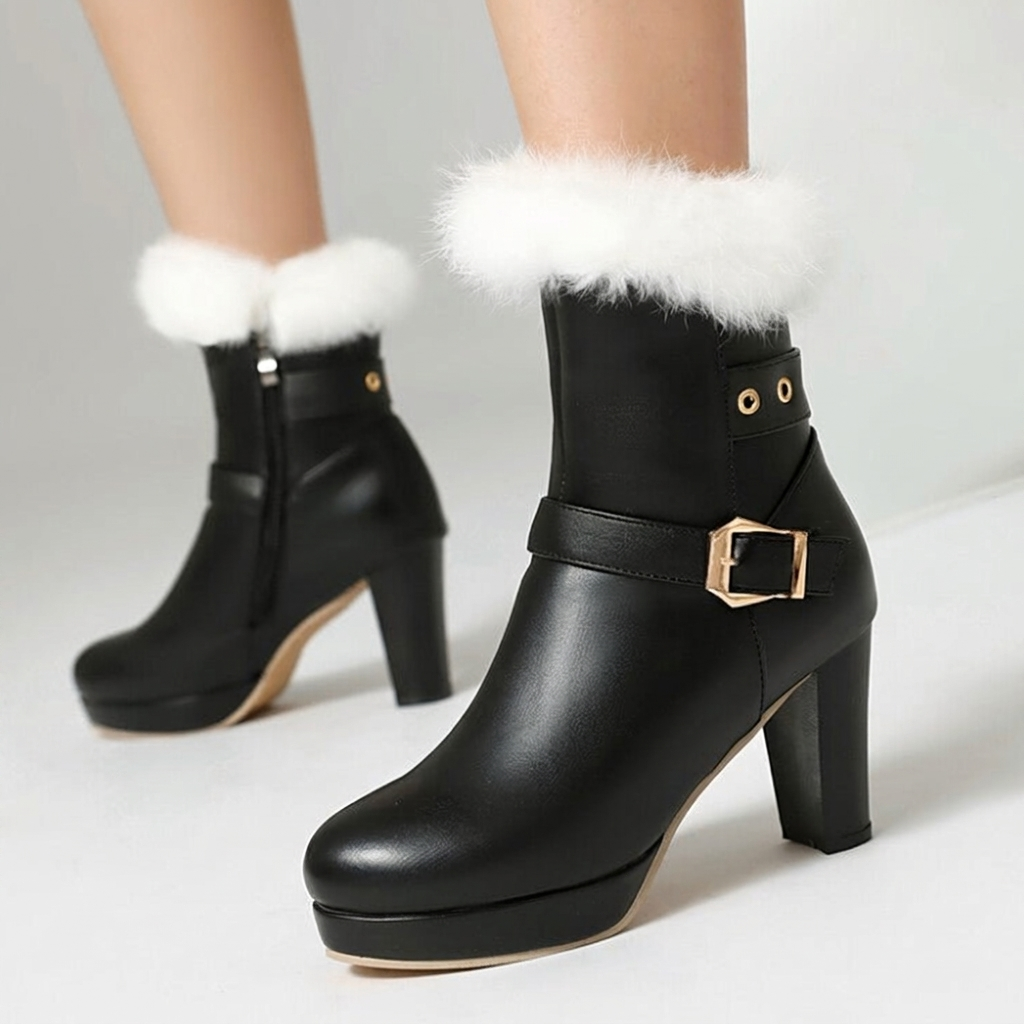 Women's Platform Heeled Ankle Boots