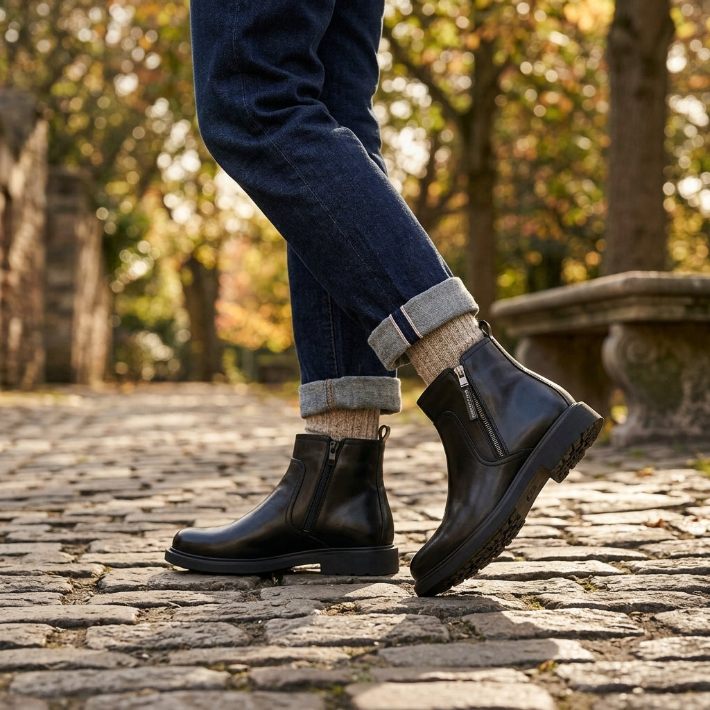 Men's Leather Chelsea Ankle Boots
