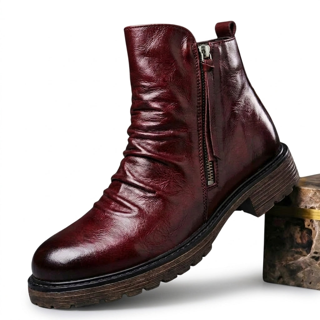 Men's Slouch Leather Boots
