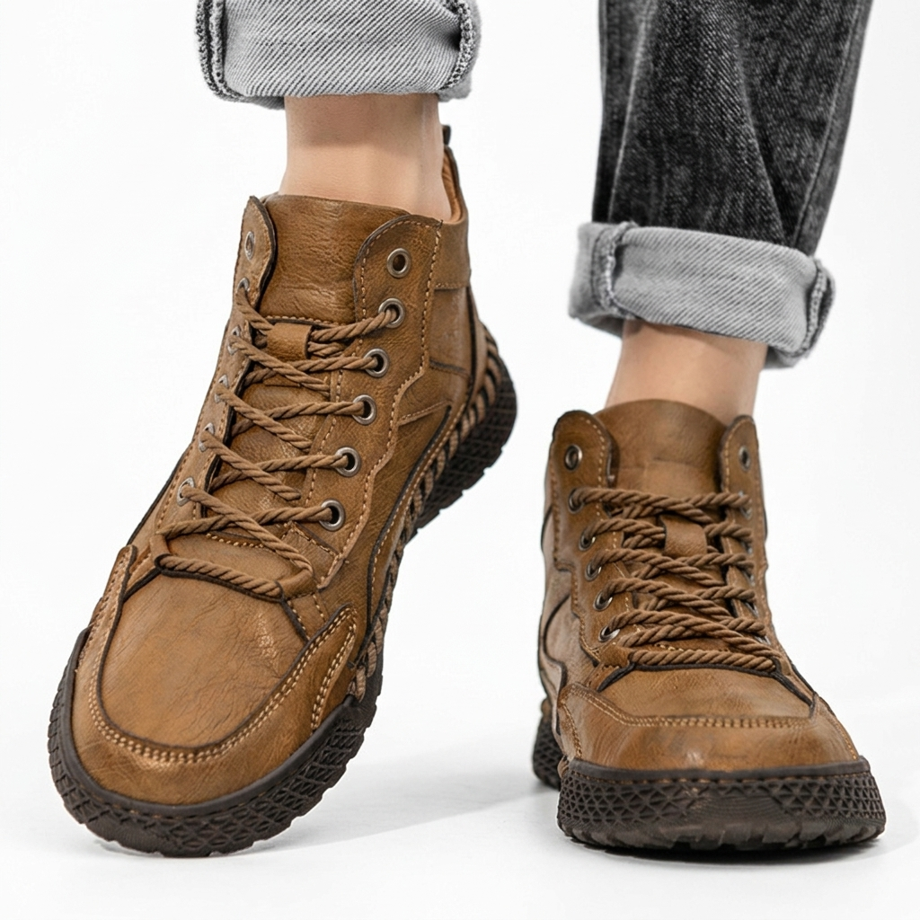 Men's Leather Trail Trainers – Sneakers