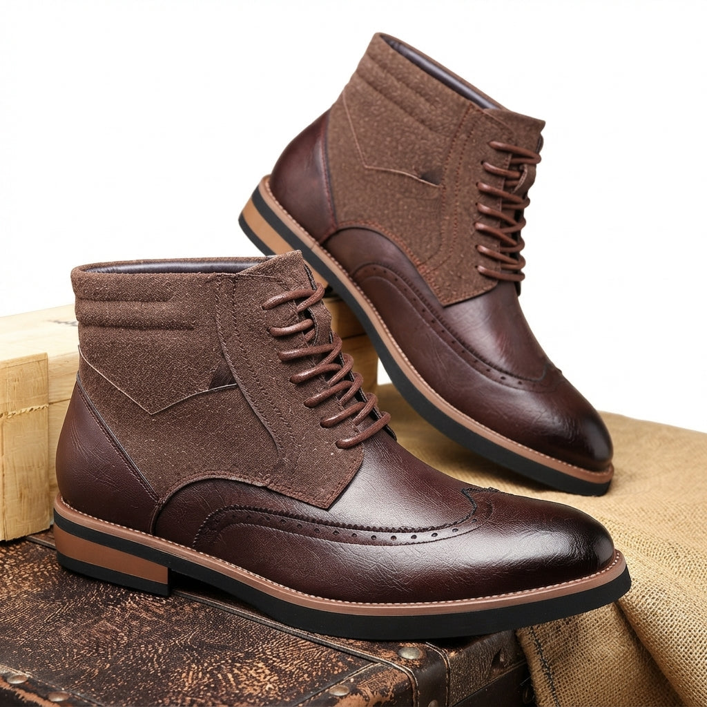 Men's Refined Wingtip Ankle Boots