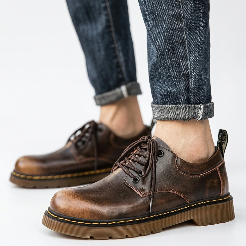 Men's Leather Derby Shoes