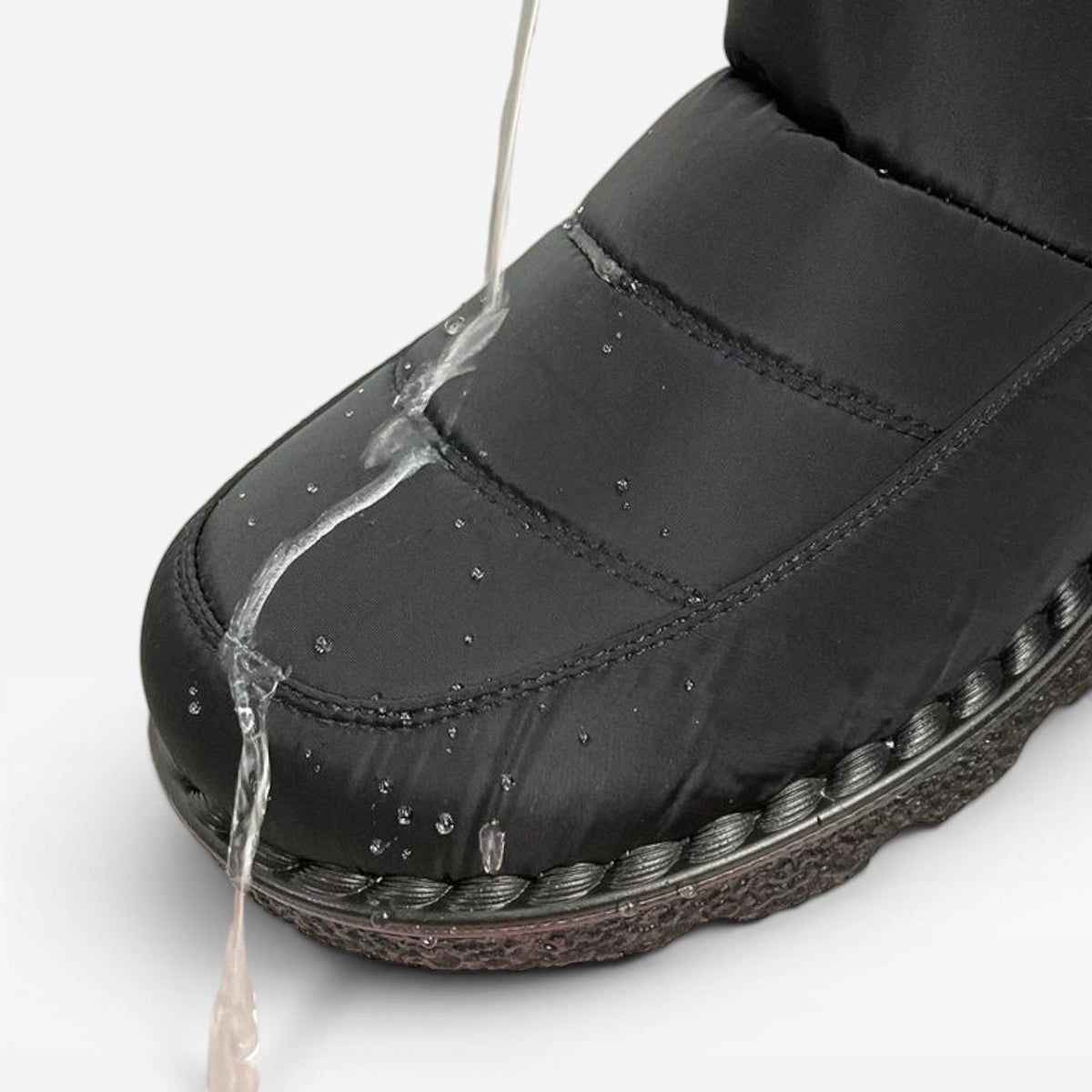 Women's Quilted Winter Boots – Faux Fur Lined Waterproof Snow Boots