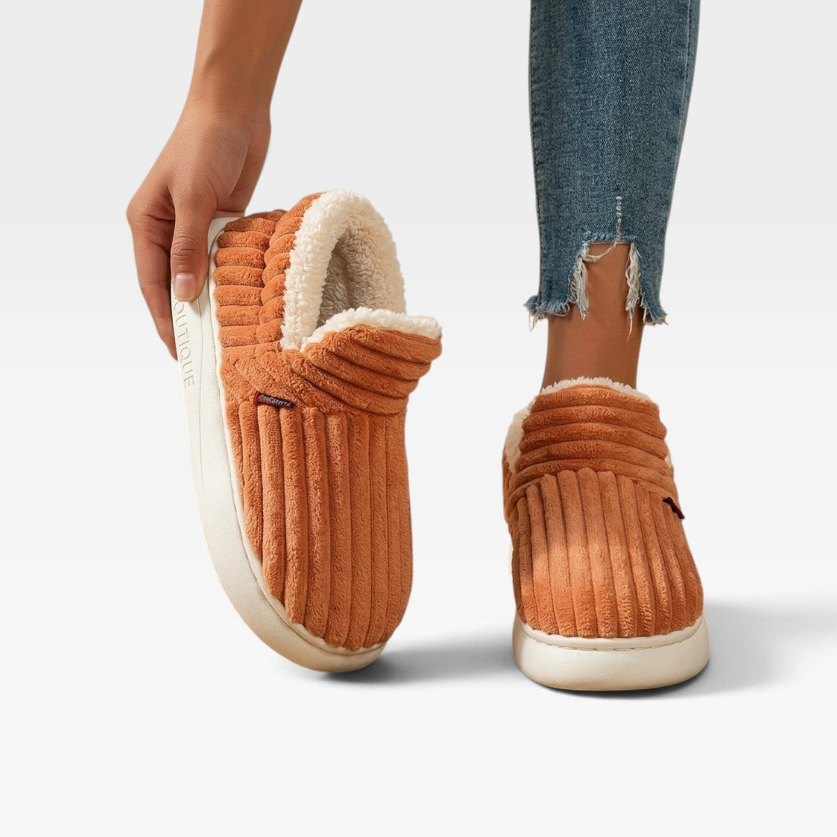 Women's Cozy Corduroy Slipper Boots