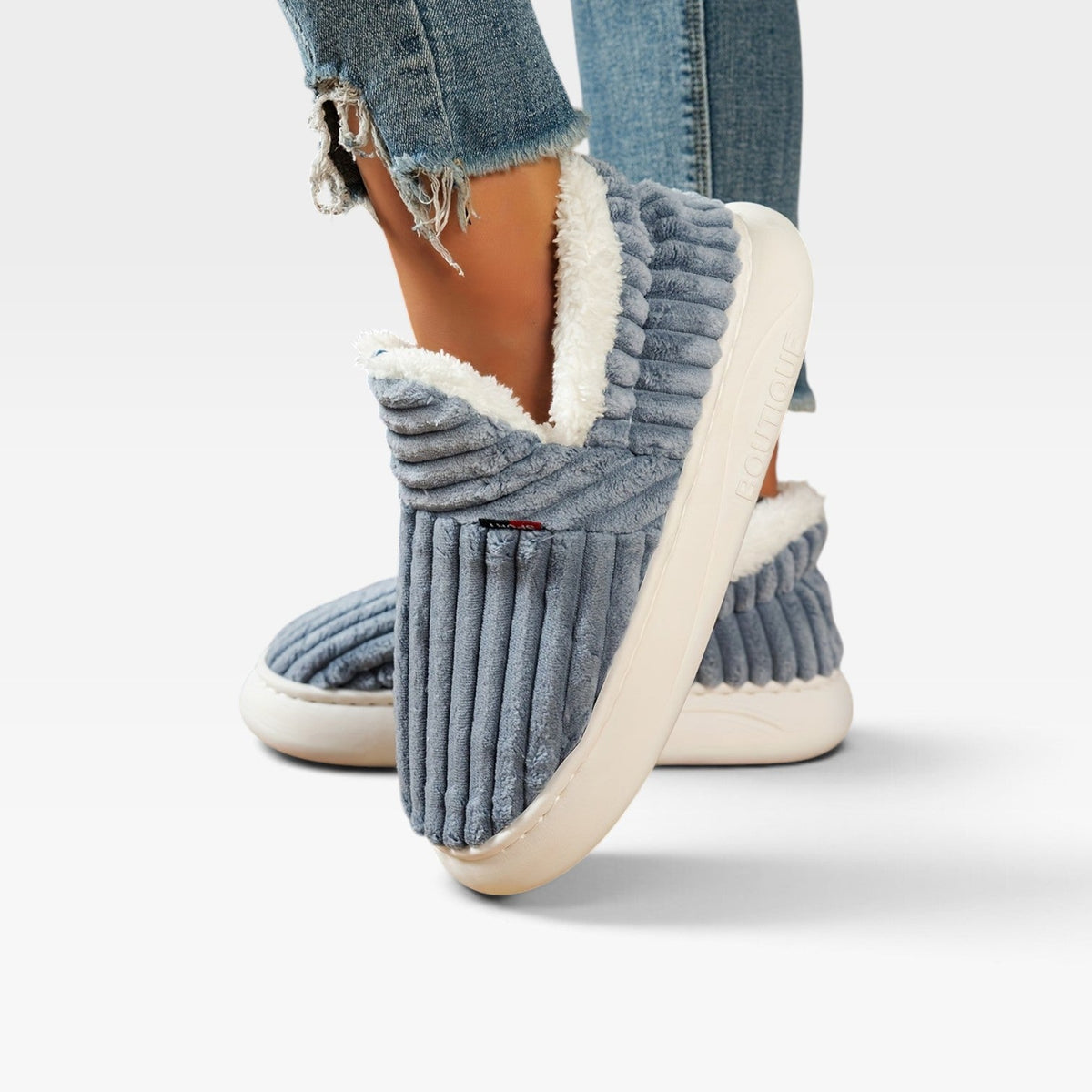 Women's Cozy Corduroy Slipper Boots
