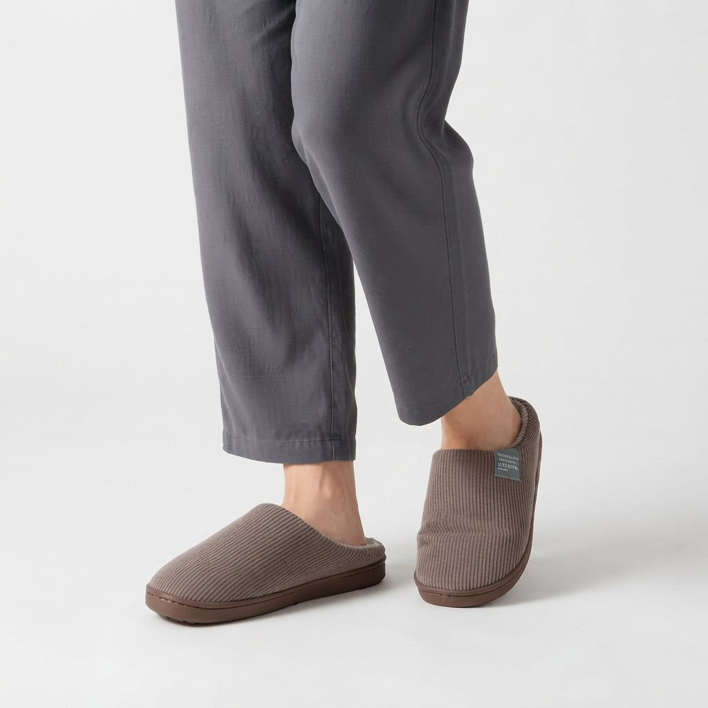 Women's Cosy Ribbed Slippers