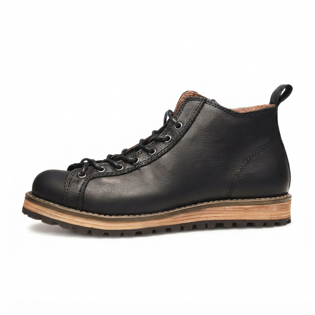 Men's Rugged Leather Combat Boots