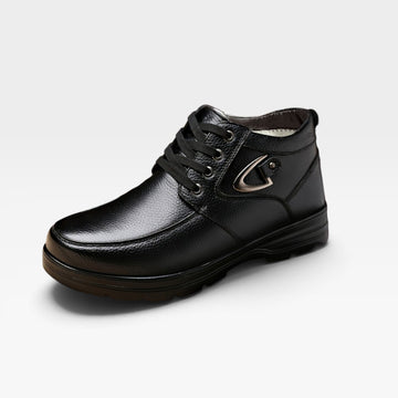 Men's Genuine Leather Lace-Up Boots