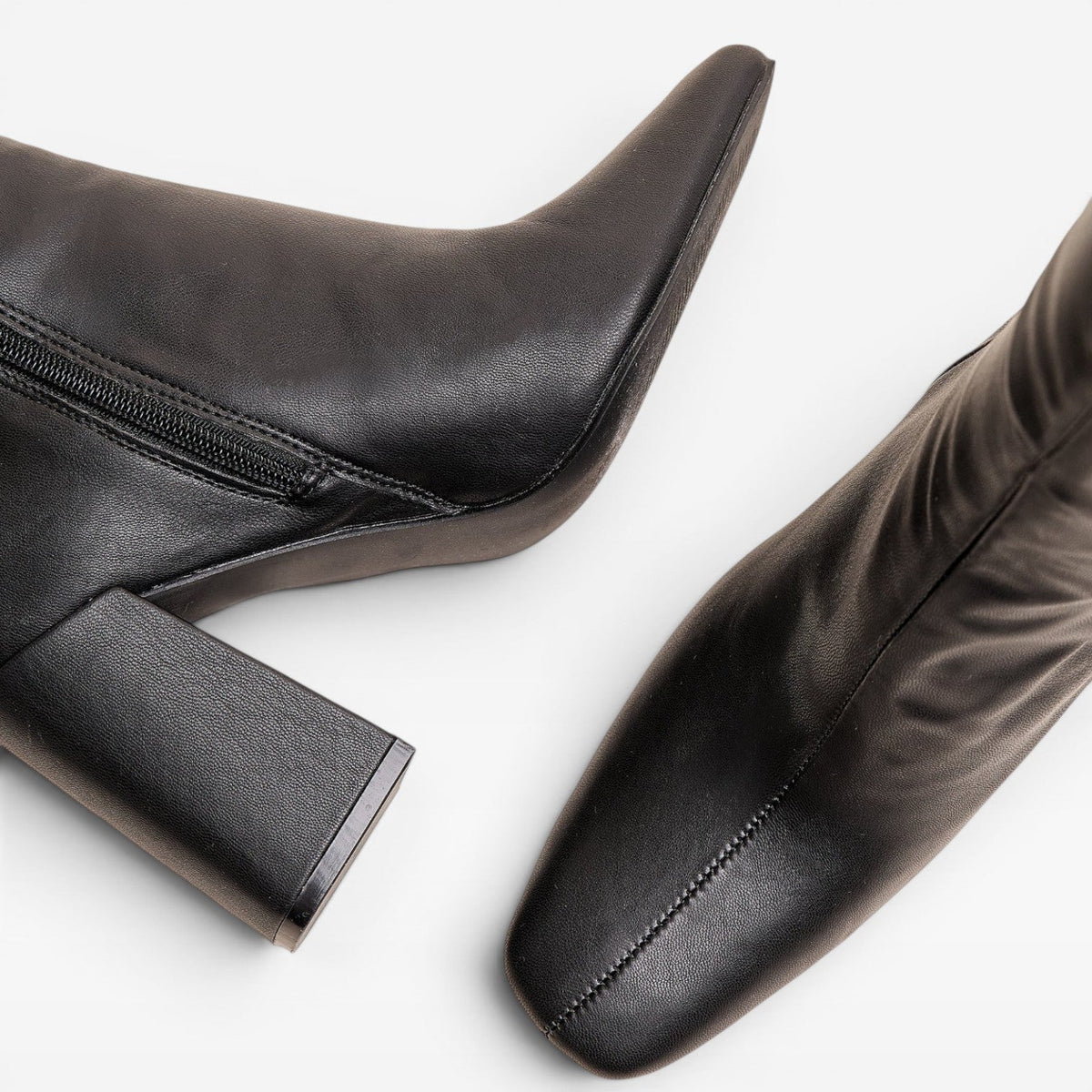 Women's Knee High Block Heel Boots – Elegant Square Toe Zip Up for Everyday and Special Occasions