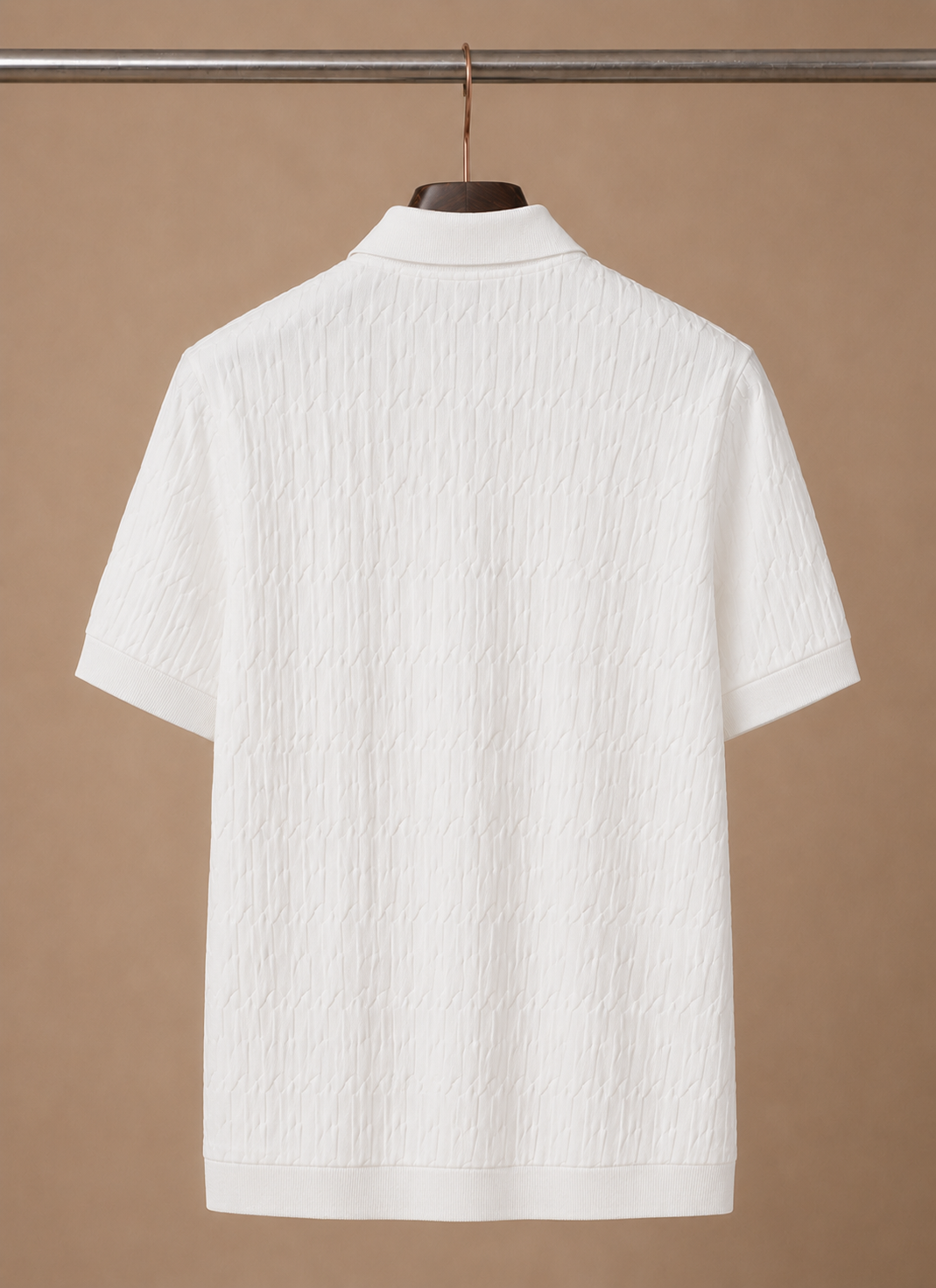 Men's Luxury Knit Polo Shirt – Soft Textured Summer | Areleon