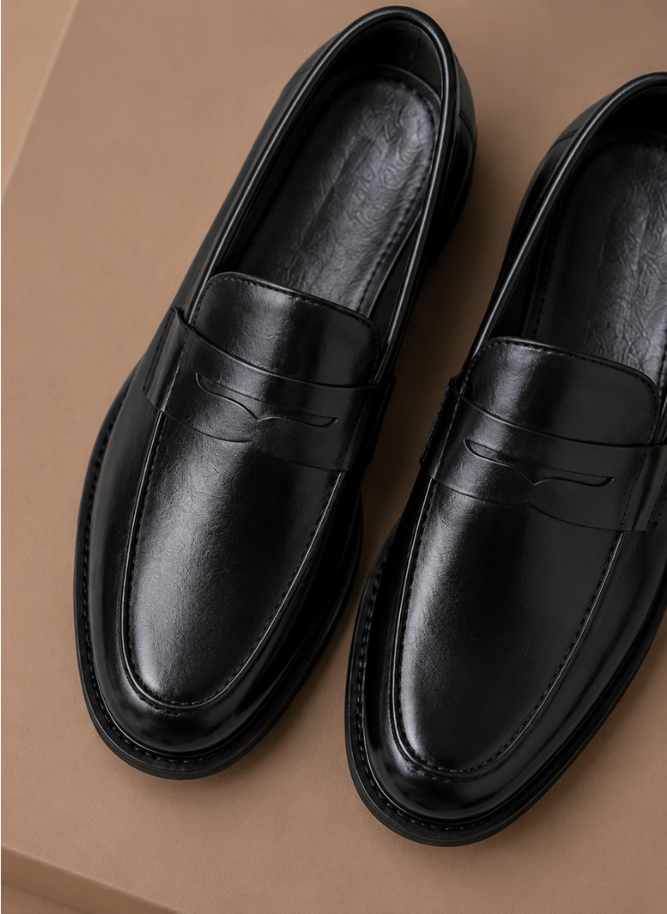 Men's Leather Penny Loafers – Smart Casual Classic | Areleon