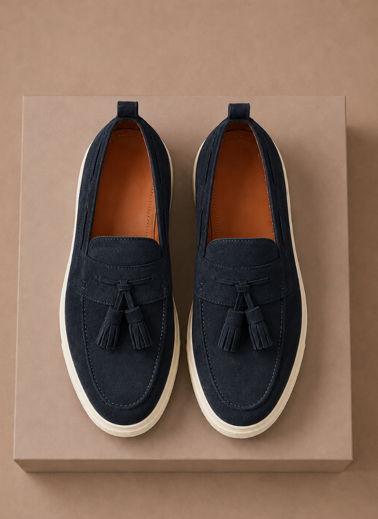 Men's Tassel Loafer Sneakers – Suede Casual Slip-On | Areleon