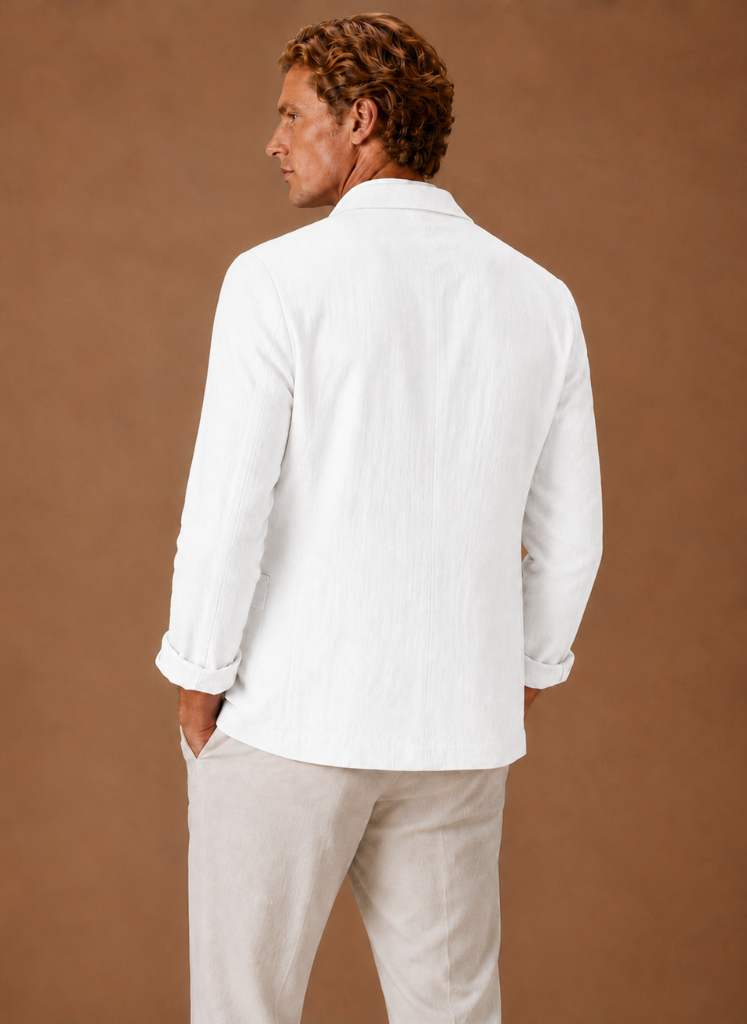 Men's Linen Style Blazer – Tailored Smart Casual Lightweight | Areleon