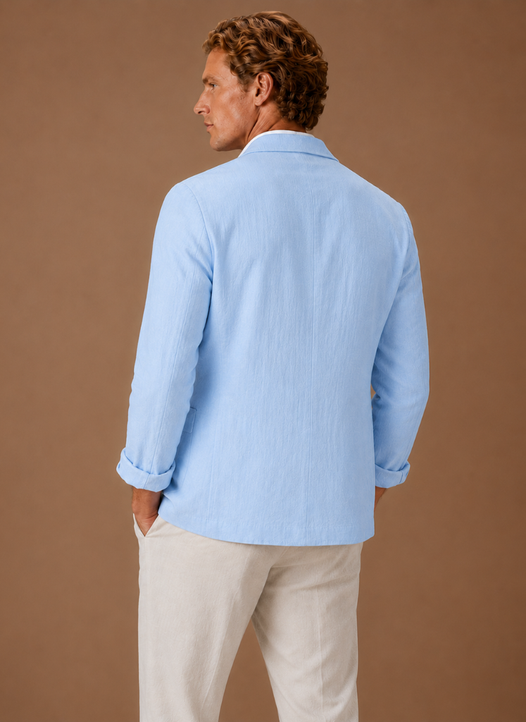 Men's Linen Style Blazer – Tailored Smart Casual Lightweight | Areleon