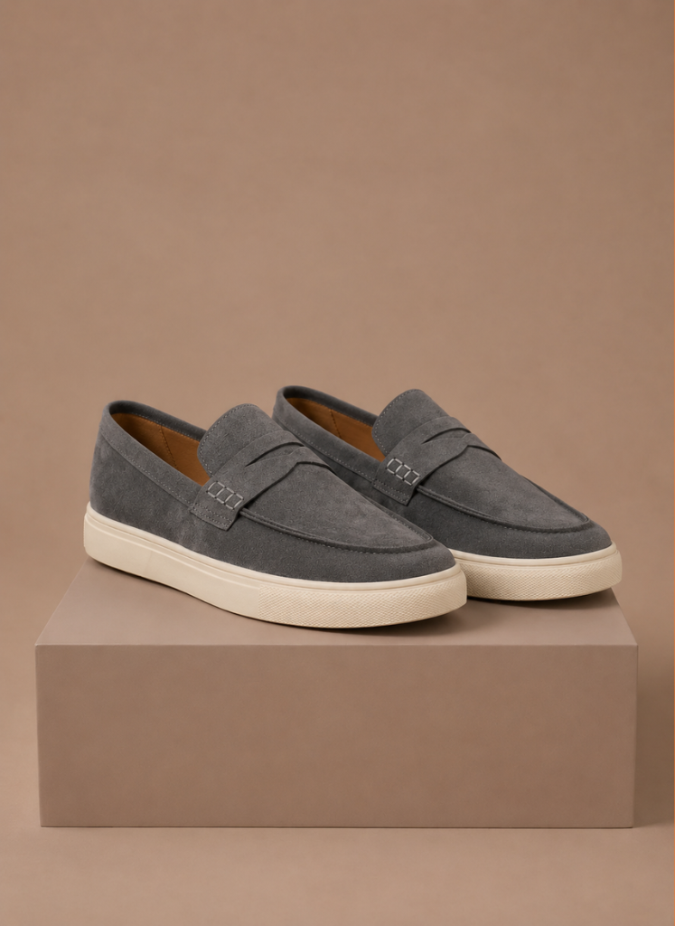 Men's Suede Penny Loafers – Premium Lightweight Slip-On | Areleon