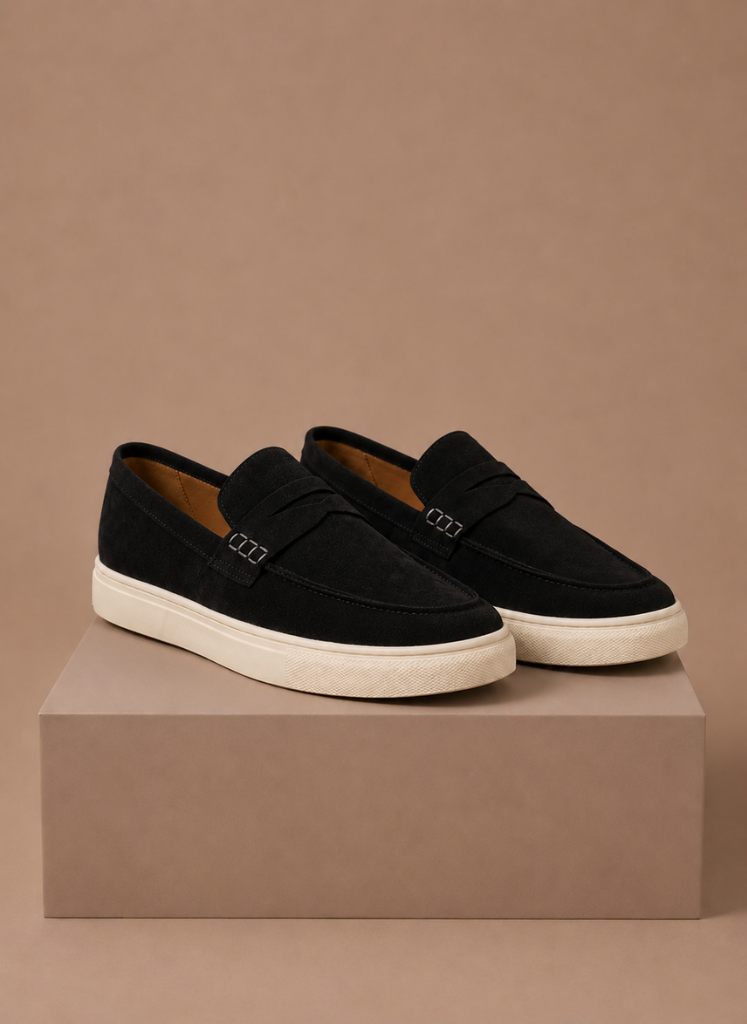 Men's Suede Penny Loafers – Premium Lightweight Slip-On | Areleon